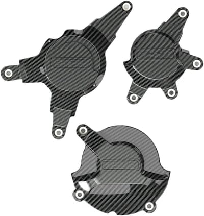 Motor Beschermhoes Set - Onderdelen Bescherming - Motor Onderhoud - Schokbestendig Composiet - 1 Set - Zwart