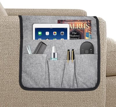 Unyqoos ® Multifunctionele Organizer voor Armleuningen met Antislip en Meerdere Vakken voor Optimale Opbergruimte