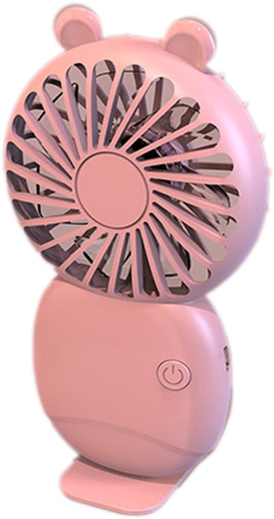 Elektrische persoonlijke ventilator, kleine ventilator op batterijen met 3 snelheden, geschikt voor op reis