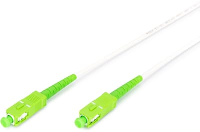 Digitus DK-2922A-05-SCA-SX Glasvezel Optische vezel, Glasvezel Aansluitkabel 500 cm Wit, Groen, Limoengroen, Lime Green