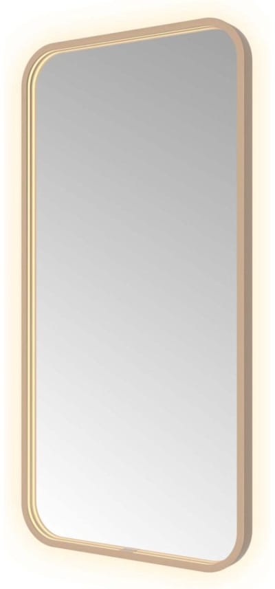 Hotbath &More Mirrors Soft Square LED Badkamerspiegel - Rechthoek - 100 x 50 cm - Geborsteld Koper Pvd