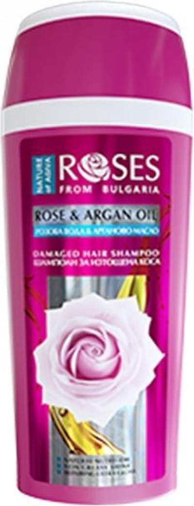 AGIVA ROSES RIVITALISERENDE VERSTERKENDE VOEDENDE ROZEN GLANS en SILK SHAMPOO voor Droog en Beschadigd Haar met ROZEN WATER en ARGAN OLIE voor Elk Haartype voor VROUW en MAN 250 ml