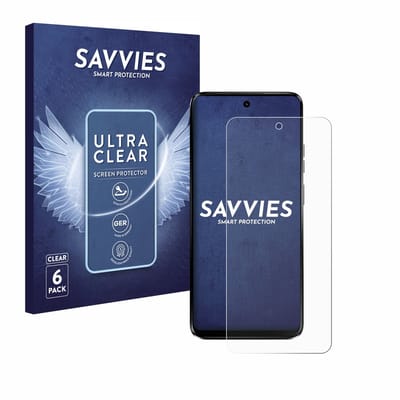 Savvies - Screenprotector voor Motorola Moto G34 5G - Folie Beschermfolie transparant 6 Stuks