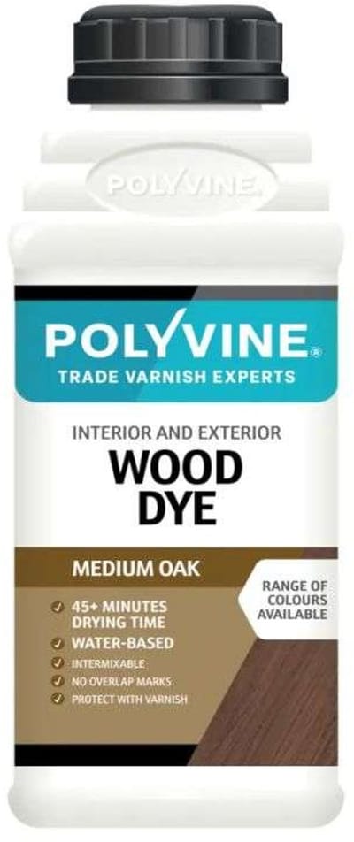 Polyvine Wood Dye-Houtbeits Midden Eiken 1 Liter