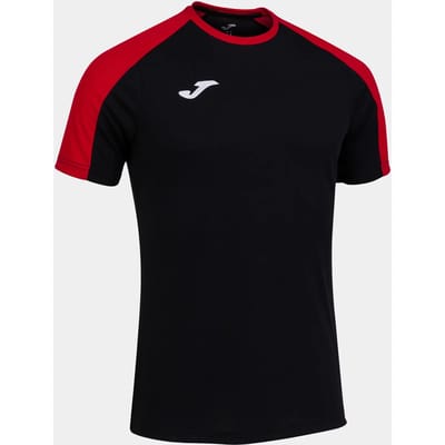 Joma Eco-Championship Shirt Korte Mouw Kinderen - Zwart / Rood | Maat: 152