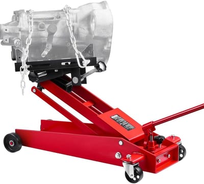 Transmissiekrik - Garagekrik Pitkrik - Auto Reparatie - Lage Profiel - 450 kg Capaciteit - Rood