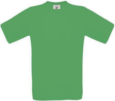 B&C Exact 150 Heren T-shirt Kelly Green Maat XXL (onbedrukt - 5 stuks)