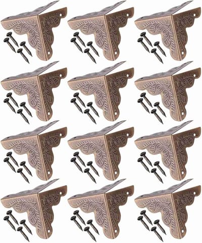 Hoekbeschermers voor Meubels - 12 Stuks Metalen Hoekbescherming voor Tafels, Kasten en Dozen, Ideaal voor Kindveiligheid en Bescherming van Hoeken