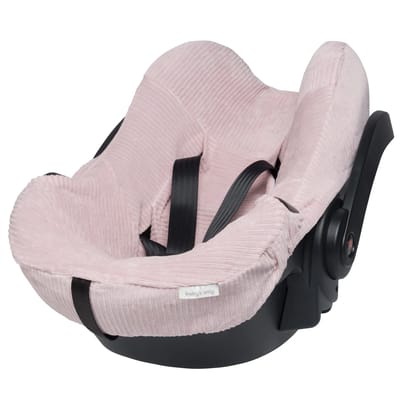 Baby's Only Baby autostoelhoes universeel Sense - Hoes voor de autostoel - Groep 0+ - Oud Roze - Zachte rib corduroy stof - Geschikt voor 5-puntsgordel