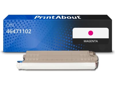 PrintAbout huismerk Toner 46471102 Magenta Geschikt voor OKI