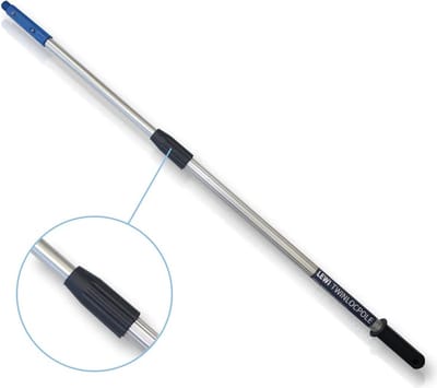 Lewi professionele Telescoopsteel 3 meter (2x150 cm) 2 segmenten Aluminium met Conische adapter