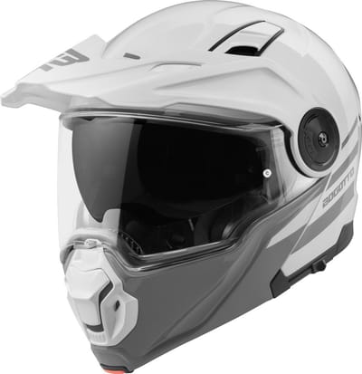 Bogotto FG-102 Duo Wit Fiberglas Systeemhelm - Helm