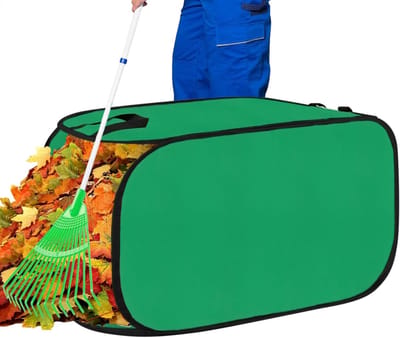 Hangende Bladzak - Tuinafvalzak Opvangzak - Tuinafval Verzamelen - Extra Groot Robuust - 60 x 60 x 90 cm - Groen