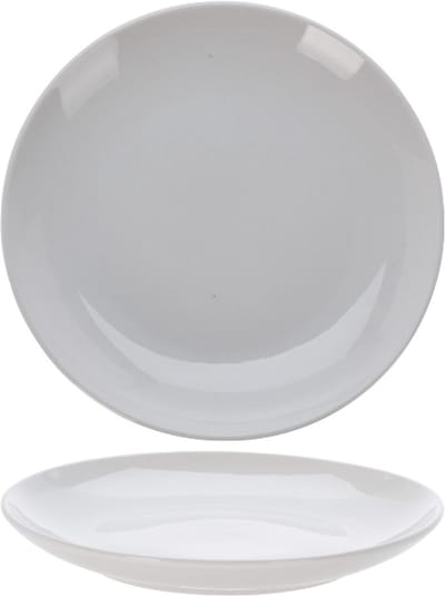 Cookinglife Dinerbord Porselein Ø 27 cm - 4 Stuks - Strak Modern Bord Wit