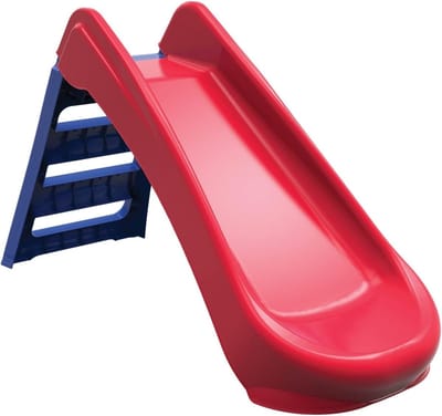 Glijbaan peuter - Glijbaan buiten - 164 x 73 x 116 cm - 50 kg - Blauw, Rood, Geel