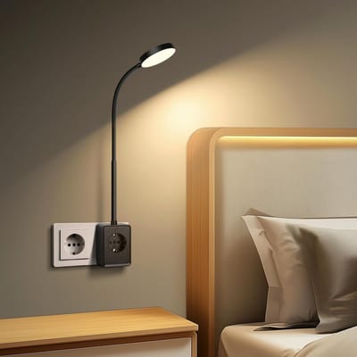 Unyqoos® Flexibele LED-wandlamp met geïntegreerde oplader en touch-dimmer voor slaapkamer