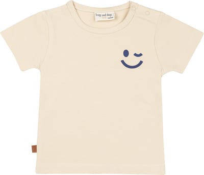 Frogs and Dogs - T-shirt Smile Baby | Zandschelp - Katoen - Maat 62