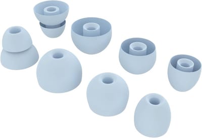 8 Pack Vervangende Oordopjes voor Wireless Earphones – Silicone Oordopjes in Lichtblauw