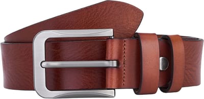 De Lederwaren Ambacht - Heren Riem - Rundleer - Bruin - Vintage Patroon - Maat 100