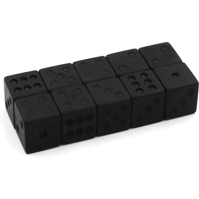 Kit de dés noir mat 7 pièces/lot D4 D6 D8 D10 D% D12 D20 Dés Numériques Fête de Divertissement Jeux de Société Dés Polyédriques Haute Qualité Pratique Utilisation Quotidienne