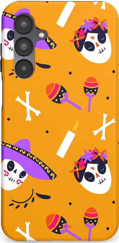 Casetastic Hoesje Geschikt voor Samsung A16 - Stijlvolle Beschermende Duo-layer Case - Viva Muertos