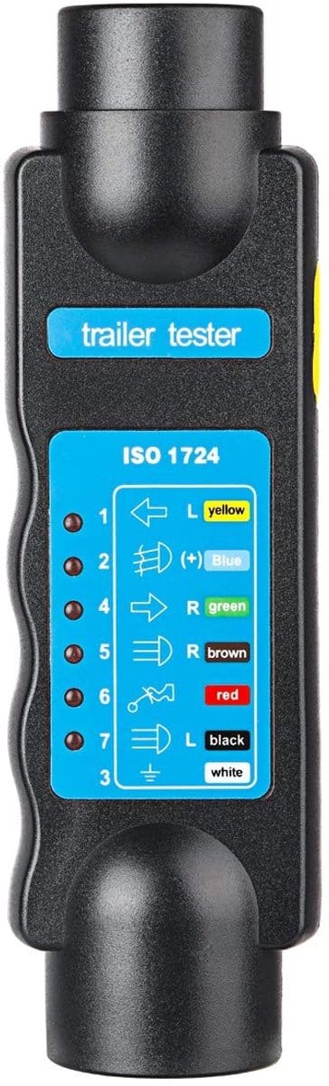 Dailygoods - 7 Polige Aanhanger Stekker Tester - Diagnostisch Testgereedschap voor 12V