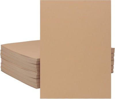 Kraft Papier Kaart - Knutselpapier Bruin - Doe-het-zelf Projecten - 300 Vellen Dik - A4 Formaat - Natuurlijk Bruin