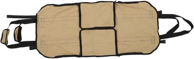Brandhout Draagtas - Houttas Opberger - Haardhout Vervoeren - Krasbestendig Oxford Doek - 30 x 20 x 7 cm - Kaki