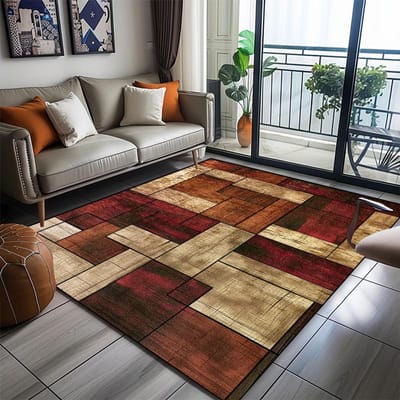 Modern Geometrisch Tapijt Woonkamer Abstracte Decoratie Huis Sofa Wasbaar Groot Formaat Vloerkleden Slaapkamer Garderobe Antislip Vloermatten 60*90cm