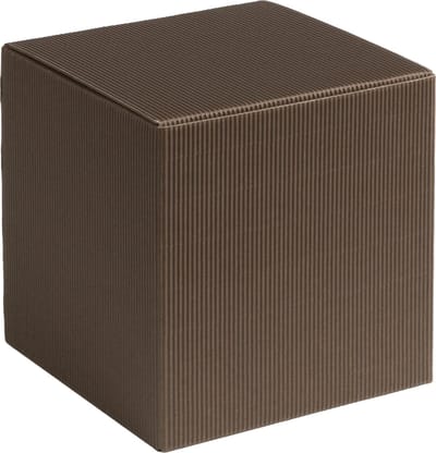 Cadeauverpakking vierkant-kubus karton 15x15x15cm BRUIN (100 stuks)