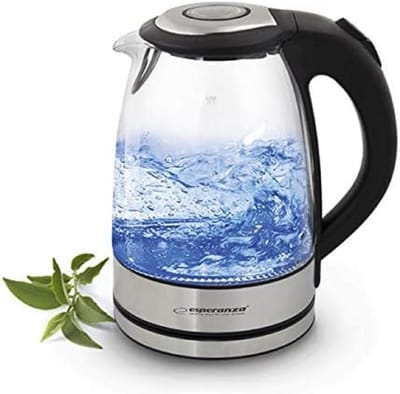 Glazen Waterkoker 1.7L met LED Verlichting - Snoerloos Model