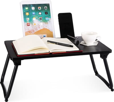 Behave Bedtafel - Banktafel - Laptop tafel - Multifunctioneel - Zwart