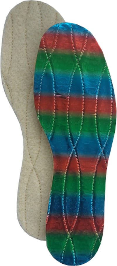 Bama Alu-Kid Inlegzool - Winter Inlegzool met Wol en Aluminiumfolie - Tegen koude voeten - Isolerend - Maat 33