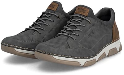 Rieker herenslipschoenen sneakers 15950-45 Grey extra breed