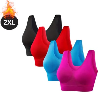 Bovista BH Zonder Beugel - Zonder Bandjes - Push-up Bh's - Comfort Beha - Comfortabel - Sterk - Dames - Plus Size - Gemengd - Maat 2XL