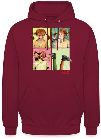 Pippi Langkous Portretten Van Pippi Hoodie Unisex