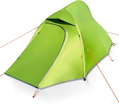 Kampeertent - Lichtgewicht tent - Outdoor avontuur - Waterdicht en winddicht - 1-2 personen - Groen
