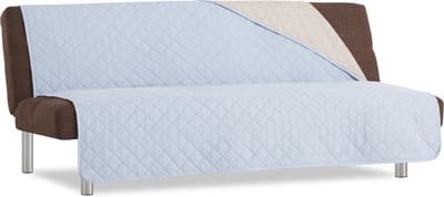 Belmarti Duo Click Clack bankbeschermer - 140 cm - Lichtblauw