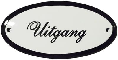 Deurbord Uitgang