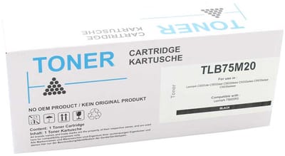 Lexmark TLB75M20 - Toner Zwart - 3.000 pagina's - Huismerk Compatible - Geschikt voor Lexmark CS-531DW Lexmark CS-632DWE Lexmark CS-632DWEA Lexmark CX-532ADWE Lexmark CX-635ADWE Lexmark CX-635ADWEE