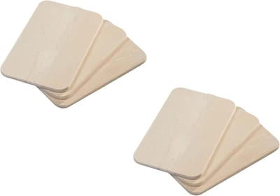 Famanu - 6-er pak - ontbijtplank snijplank - berk - 22 x 14 cm