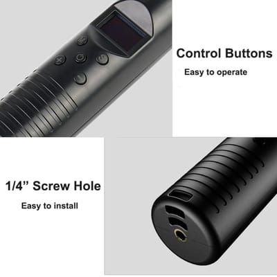 RGB Handheld LED Videolichtbuis Fotografielichtstaaf 3000K 6000K Dimbare 10 Lichteffecten met Afstandsbediening