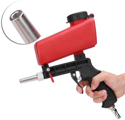 Dailygoods- Pneumatische Zandstraalmachine - Handheld - 20 Pond - Grote Capaciteit - Veiligheidsplaat - Voor Automobiel Onderhoud