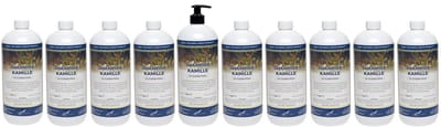 Shampoo Kamille - 1 liter - 10 Stuks - met pomp - Voordeelverpakking - Haarverzorging