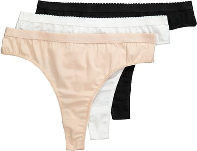 Ulla Popken - Dames - Strings set van 3 - Multicolor - Maat 54+