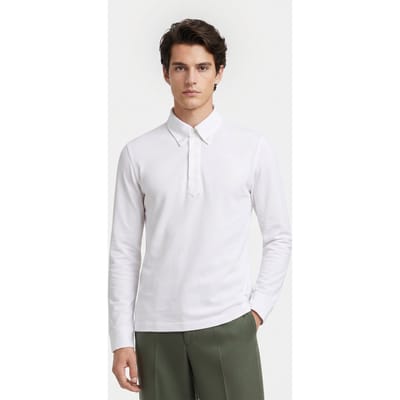 Brooks Brothers Piquet Cotton White Size: L | Formal Shirts Outlet | Heren | Wit