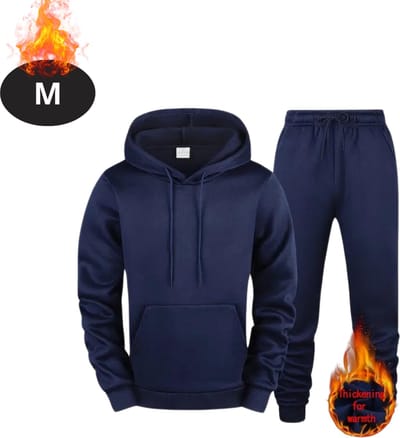 Nivard Joggingpak - Huispak - Volwassenen - Trainingspak - Comfortabel - Joggingsbroek - Tracksuit - Heren - Marineblauw - M