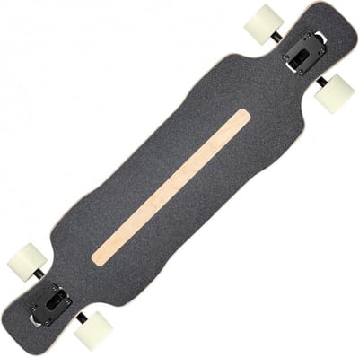 Longboard - Cruiser skateboard - Comfortabel cruisen - Drop Thru Deck - 98 cm lang - Houtnerf