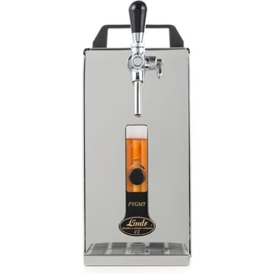 Biertap PYGMY 25 / K met membraanpomp, 1-lijns droge koeler van roestvrij staal, 35 liter / h, Green Line