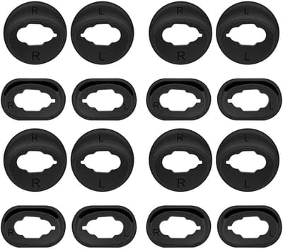 Allecto - siliconen oordopjes - vervangende oordopjes - perfect fit - zwart - comfortabele earbuds - geschikt voor Samsung Galaxy Buds Live R180 20...